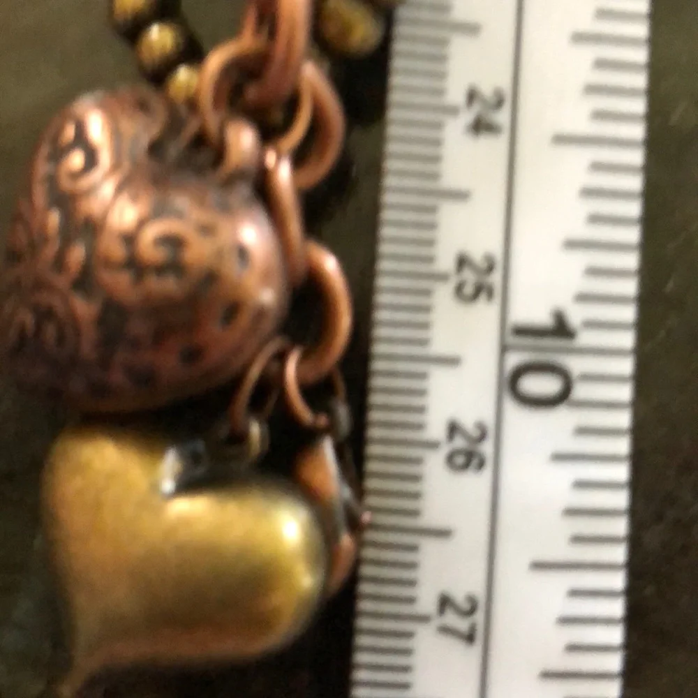 ❤️‎ Multi Metal Hearts Charm Bracelet